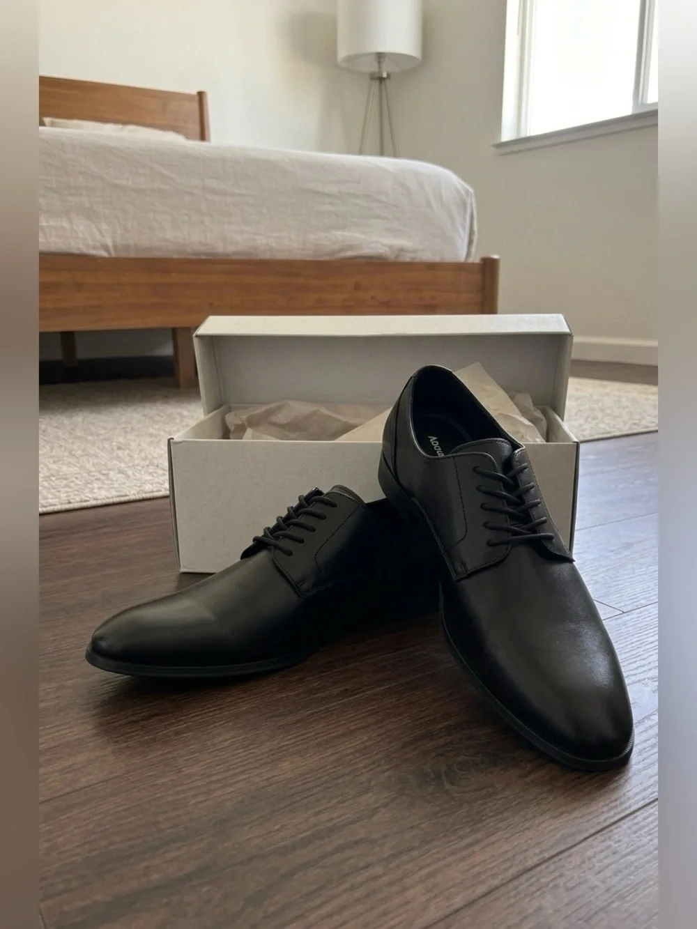 NWT Nordstrom Abound Cameron Plain Toe Derby Dress Shoe Black Men's Size 9
